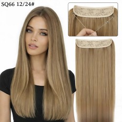 Висококачествена синтетична коса на треса със закрепване с корда 12/24