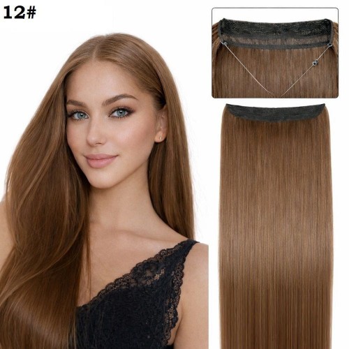 Висококачествена синтетична коса на треса със закрепване с корда 12