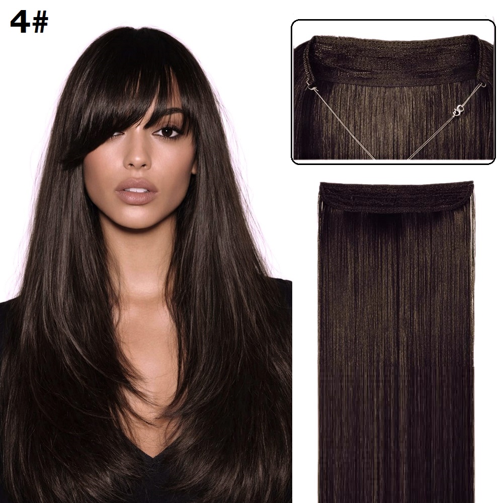 Висококачествена синтетична коса на треса със закрепване с корда 4