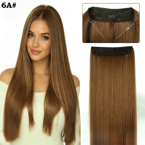 Висококачествена синтетична коса на треса със закрепване с корда 6A Висококачествена синтетична коса на треса със закрепване с корда 6A