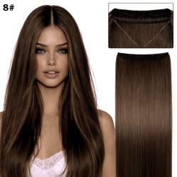 Висококачествена синтетична коса на треса със закрепване с корда 8