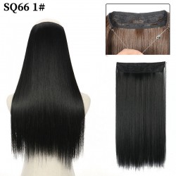 Висококачествена синтетична коса на треса със закрепване с корда -foto19