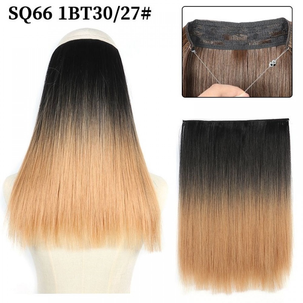 Висококачествена синтетична коса на треса със закрепване с корда 