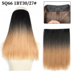 Висококачествена синтетична коса на треса със закрепване с корда -foto17