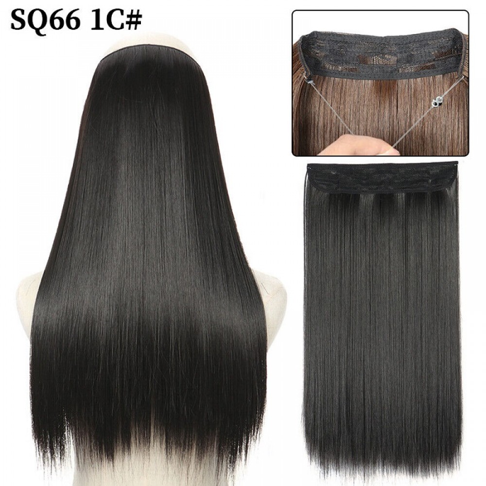 Висококачествена синтетична коса на треса със закрепване с корда 