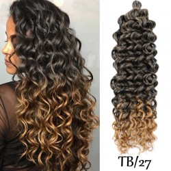 Къдрици - Океански вълни  TB27 Тъмно кестеняво карамел омбре