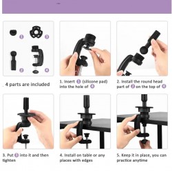 Тренировъчна глава за прически- цвят Златен Лешник-foto4