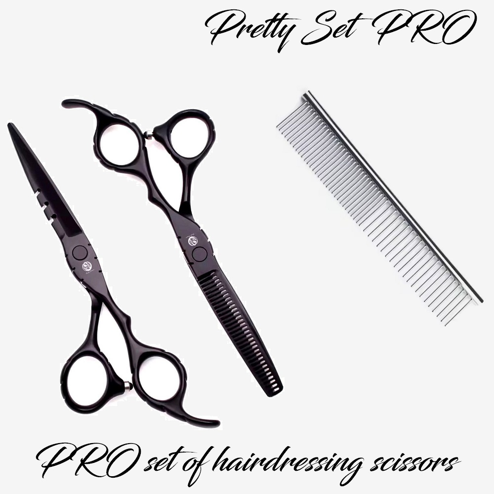 Фризьорският сет Pretty Про – 2 броя + Метален Гребен