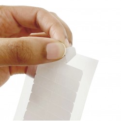 Двойно залепващ стикер за коса Прозрачен-foto3