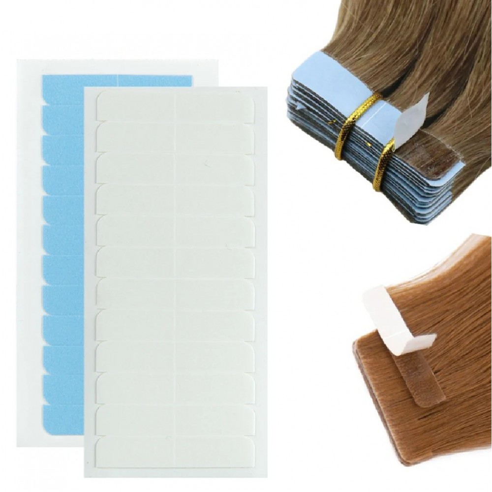 Двойно залепващ стикер за коса Прозрачен Двойно залепващ стикер за коса Прозрачен