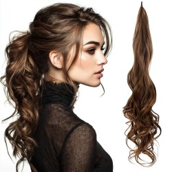 Права конска опашка за удължаване на коса- модел Барби M2/30