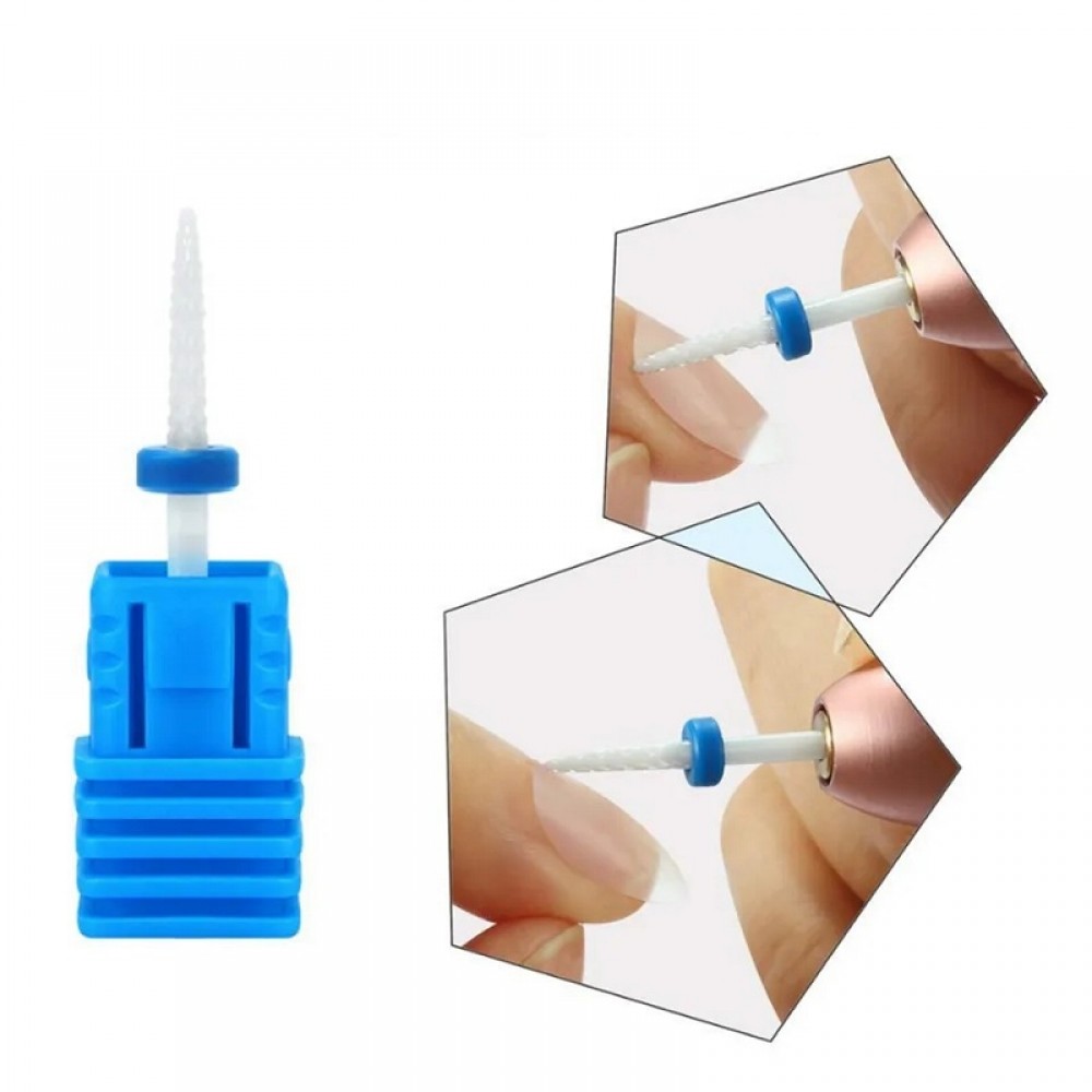 Керамичен накрайник за електрическа пила - за кожички Син Керамичен накрайник за електрическа пила - за кожички Син