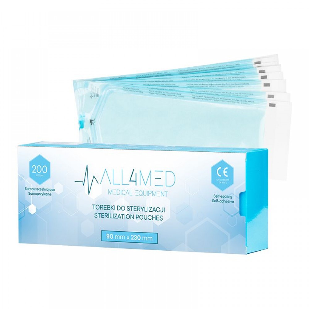 Пликове за стерилизация 90ММ Х 230ММ 200 бр 