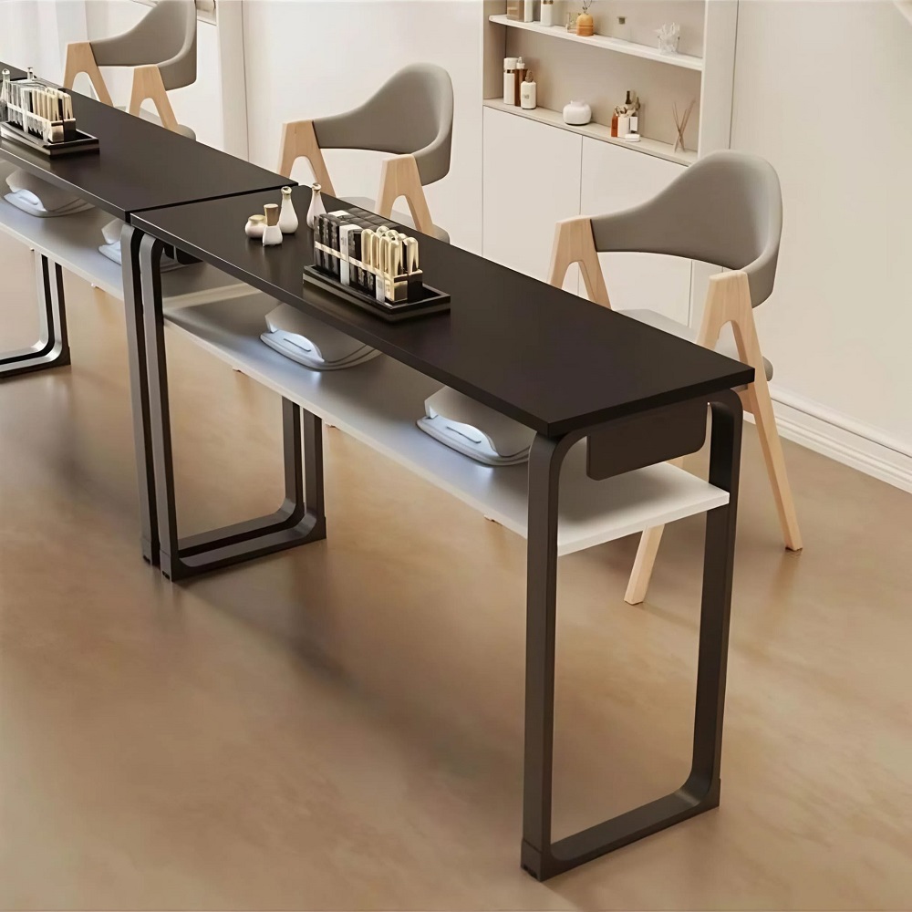 Черно Професионално бюро за маникюр – модерен дизайн