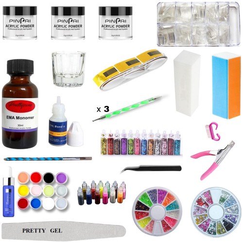 Акрилен комплект с декорации