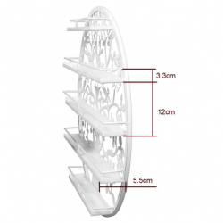 Мострена поставка за лакове - бяла-foto2