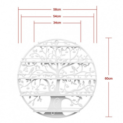 Мострена поставка за лакове - бяла-foto3