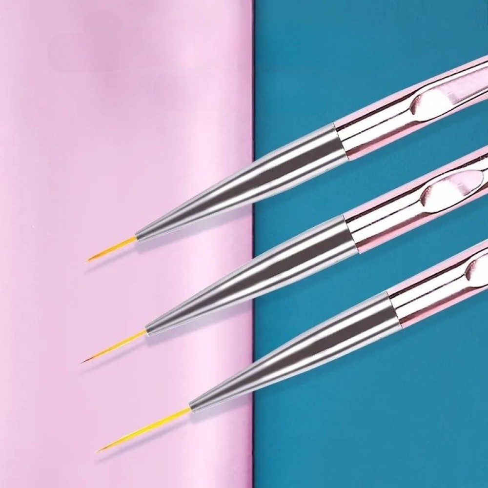 Сет луксозни четки за детайлно рисуване - 3 броя Сет луксозни четки за детайлно рисуване - 3 броя