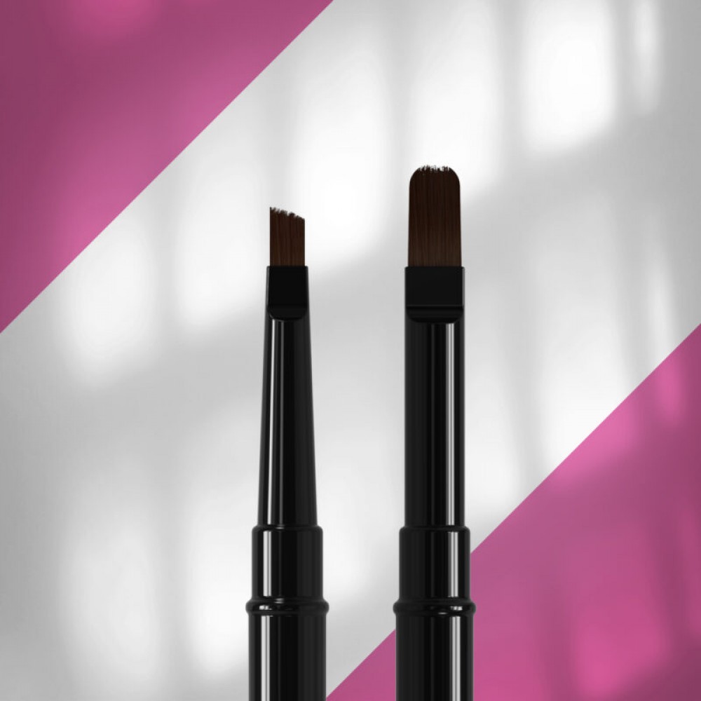 Двустранна Четка Staleks  - Скосена/Обла 11мм / 7 мм NBE-04/09