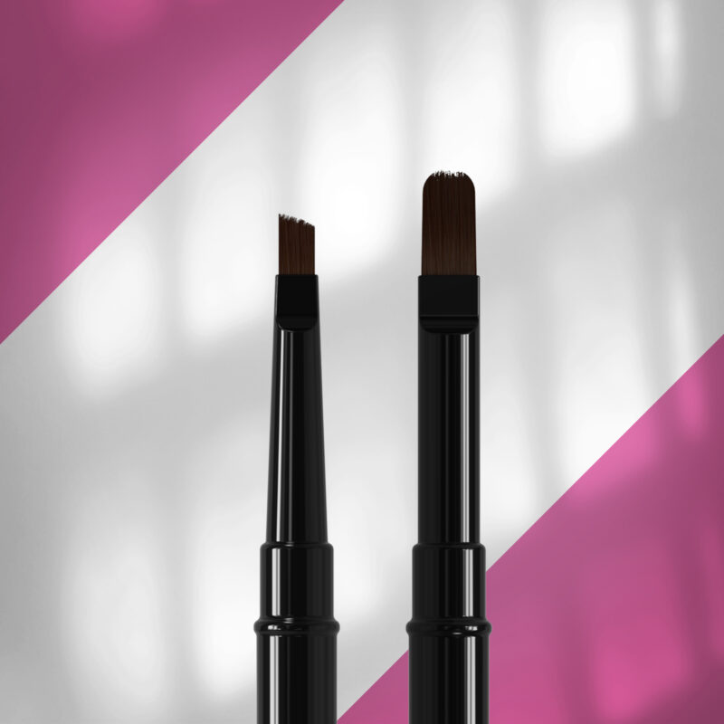 Двустранна Четка Staleks  - Скосена/Обла 11мм / 7 мм NBE-04/09