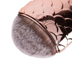 Четка за маникюр и грим Русалка - розово златиста с тъмни косъмчета-foto2