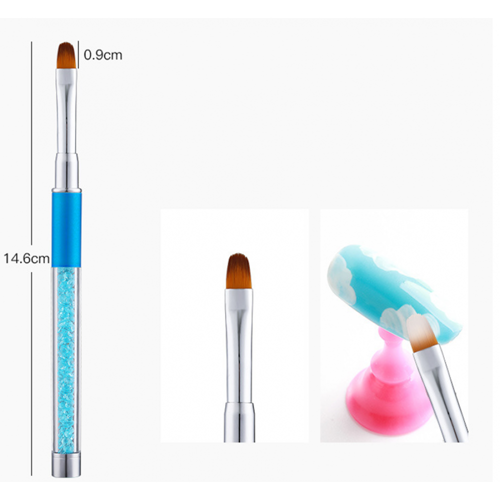 Луксозна четка за гел - синя