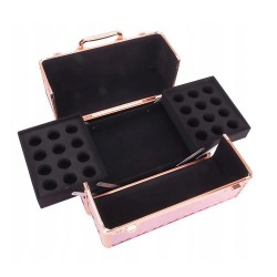 Професионален козметичен куфар за маникюристи – Холограмна роза-foto4
