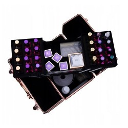 Професионален козметичен куфар за маникюристи – Холограмна роза-foto2