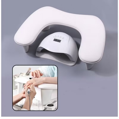 Възглавничка за маникюр – Ергономичен комфорт за професионална работа-Бяла-foto3