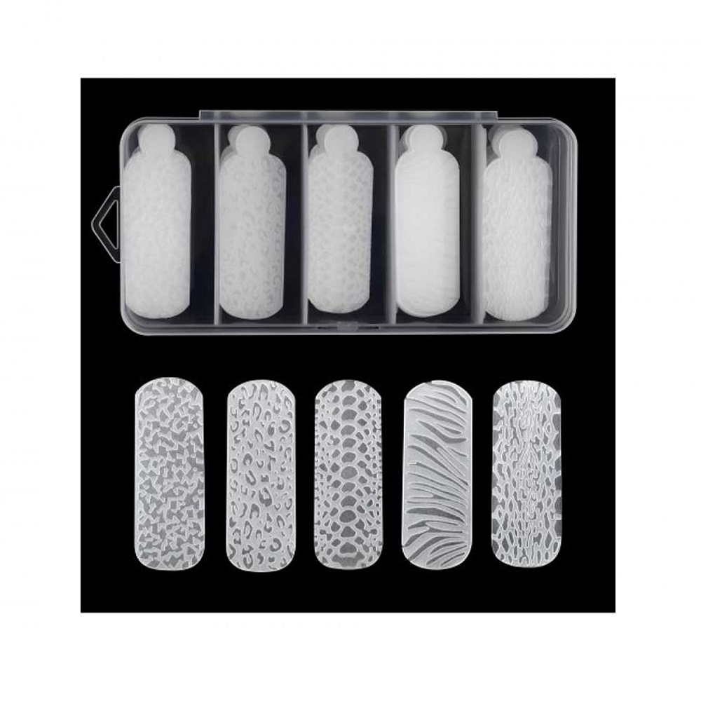 Силиконови форми за изграждане с животински мотив, 5 вида комплект