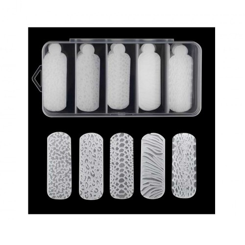 Силиконови форми за изграждане с животински мотив, 5 вида комплект