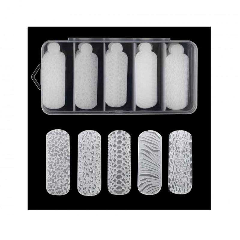 Силиконови форми за изграждане с животински мотив, 5 вида комплект Силиконови форми за изграждане с животински мотив, 5 вида комплект