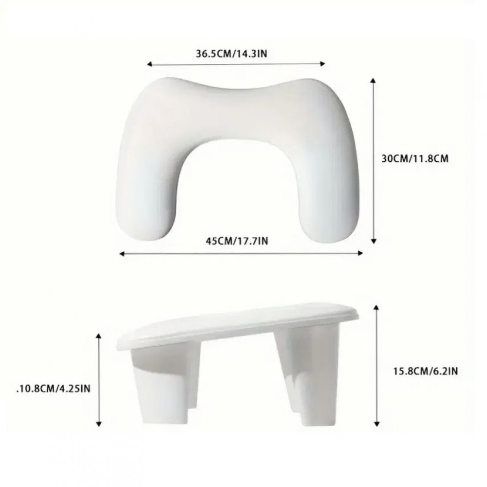 Възглавничка за маникюр – Ергономичен комфорт за професионална работа-Бяла
