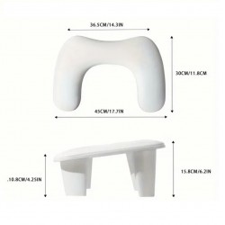 Възглавничка за маникюр – Ергономичен комфорт за професионална работа-Бяла-foto2