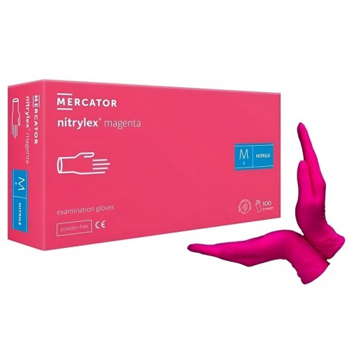 Ръкавици Nitrylex цвят Магента - нитрил