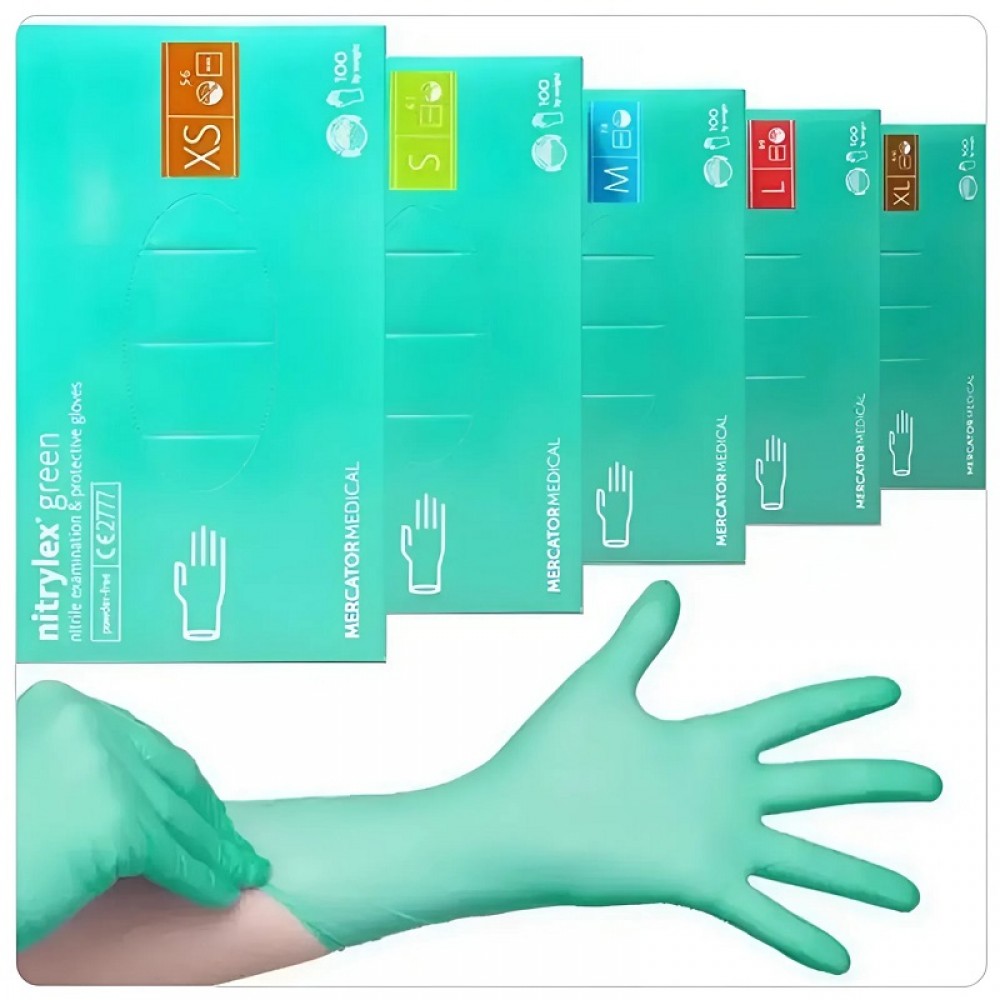 Ръкавици Nitrylex цвят "Мента" - нитрил