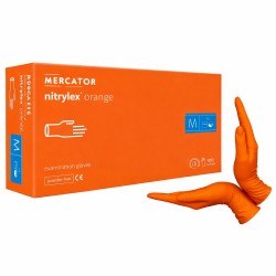 Ръкавици Nitrylex цвят Портокал - нитрил