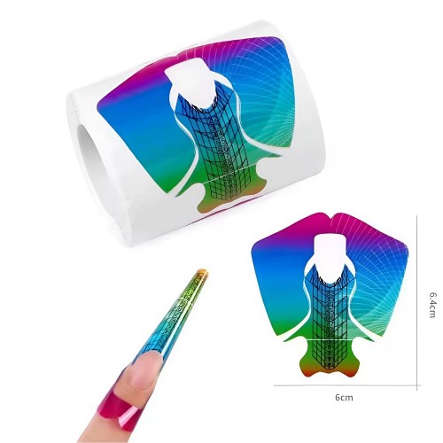 100бр Форми за изграждане на маникюр № 020 Многоцветни