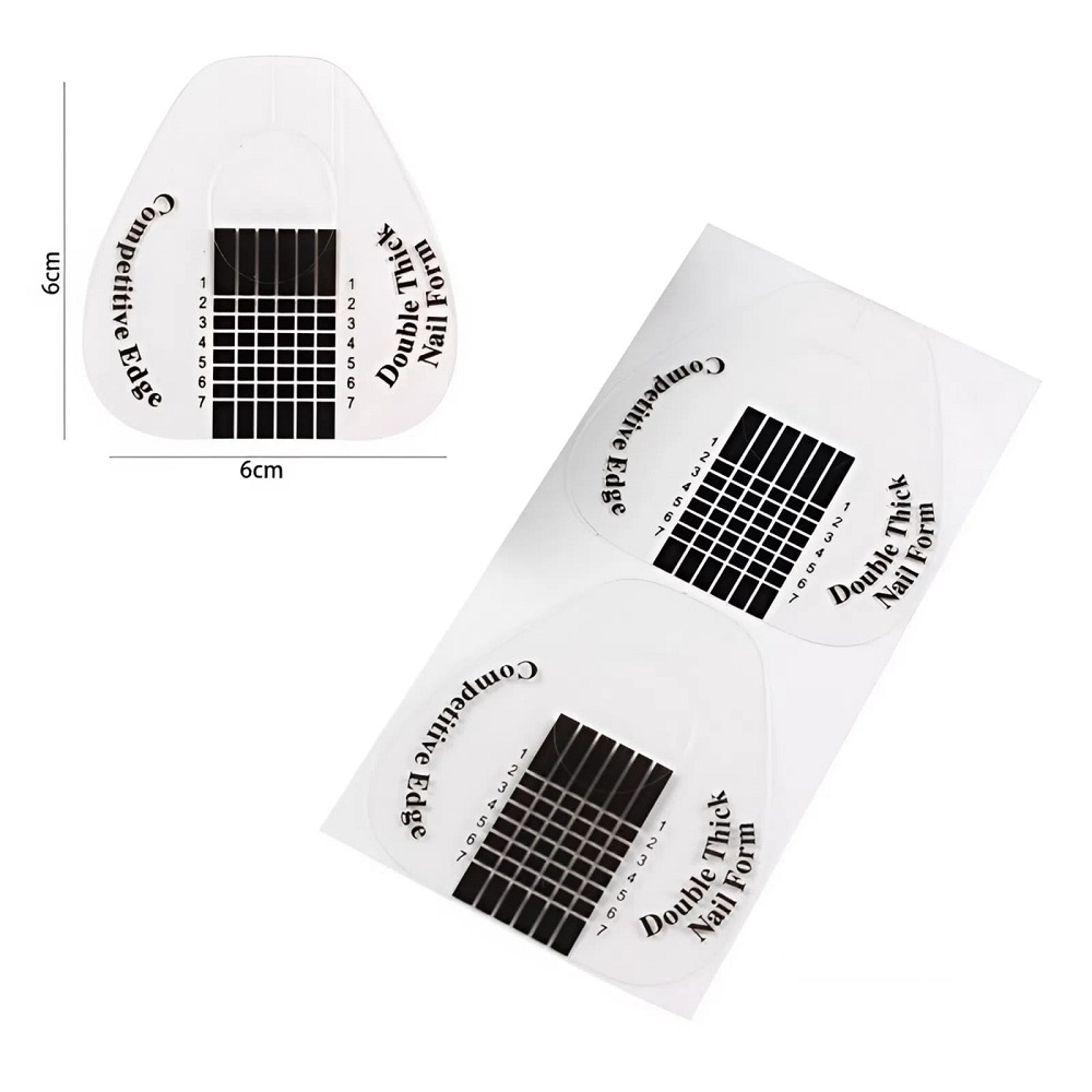 100бр Форми за изграждане на маникюр № 026 Бели 100бр Форми за изграждане на маникюр № 026 Бели