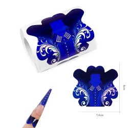 100бр Форми за изграждане на маникюр № 013 Мастилена Charm Limit