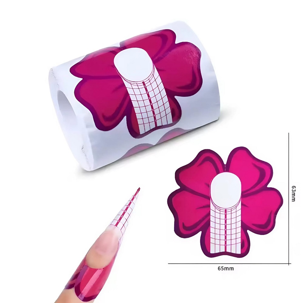 100бр Форми за изграждане на маникюр № 031 Цвете 100бр Форми за изграждане на маникюр № 031 Цвете