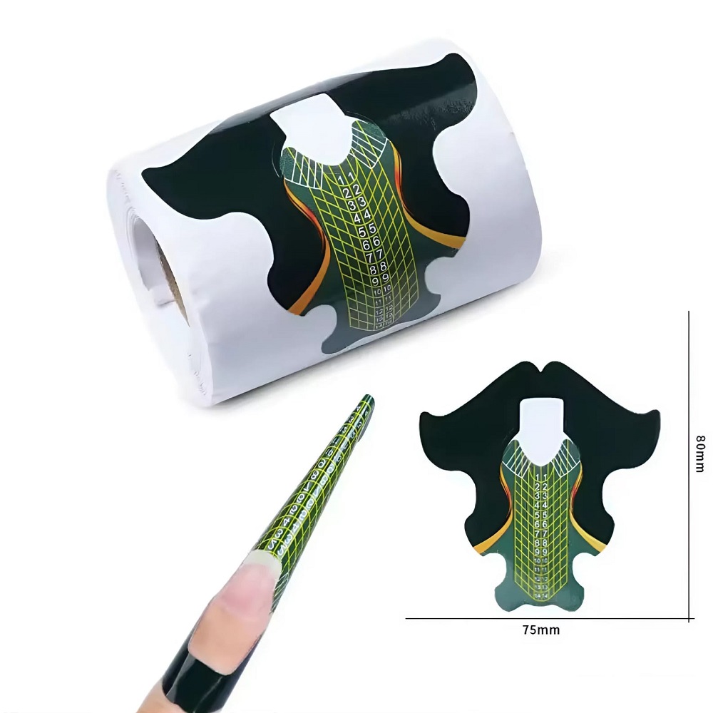 100бр Форми за изграждане на маникюр № 035 Нощна Пеперуда