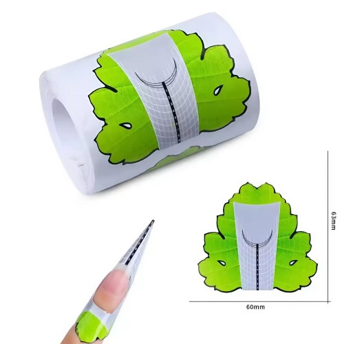 100бр Форми за изграждане на маникюр № 037 Отровно Листо