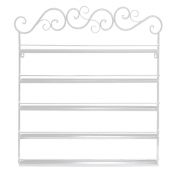 Мострена поставка за лакове - бяла-foto3