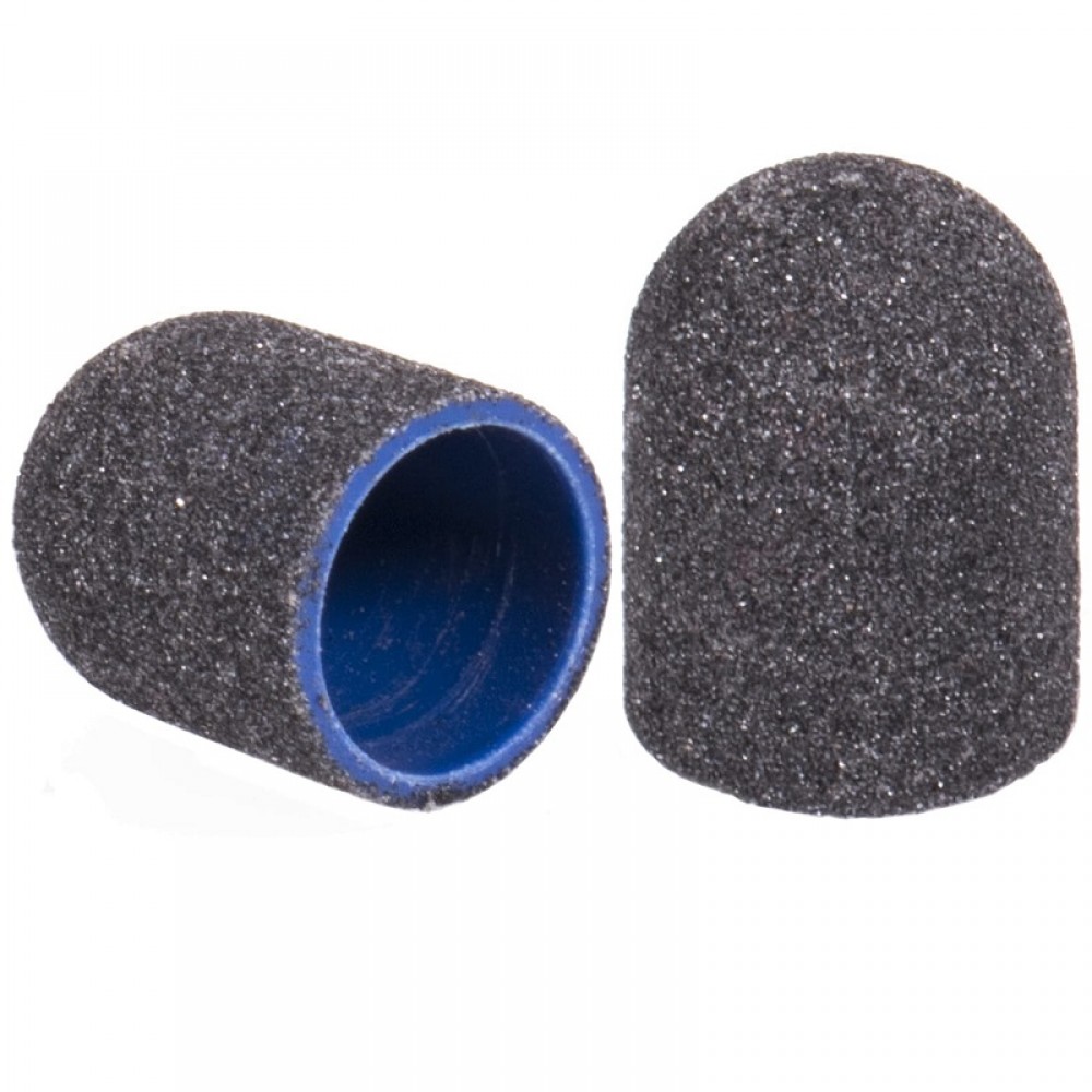 10 бр Шлайф шапка за педикюр - гъбка ГРИФ #120 СИН
