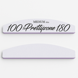 10 бр Тънка Лукс пила луна Prettyzone MEDIUM SLIM 100/180