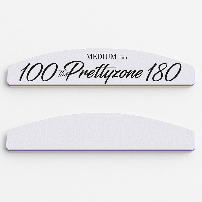 10 бр Лукс пила луна Prettyzone MEDIUM 100/180