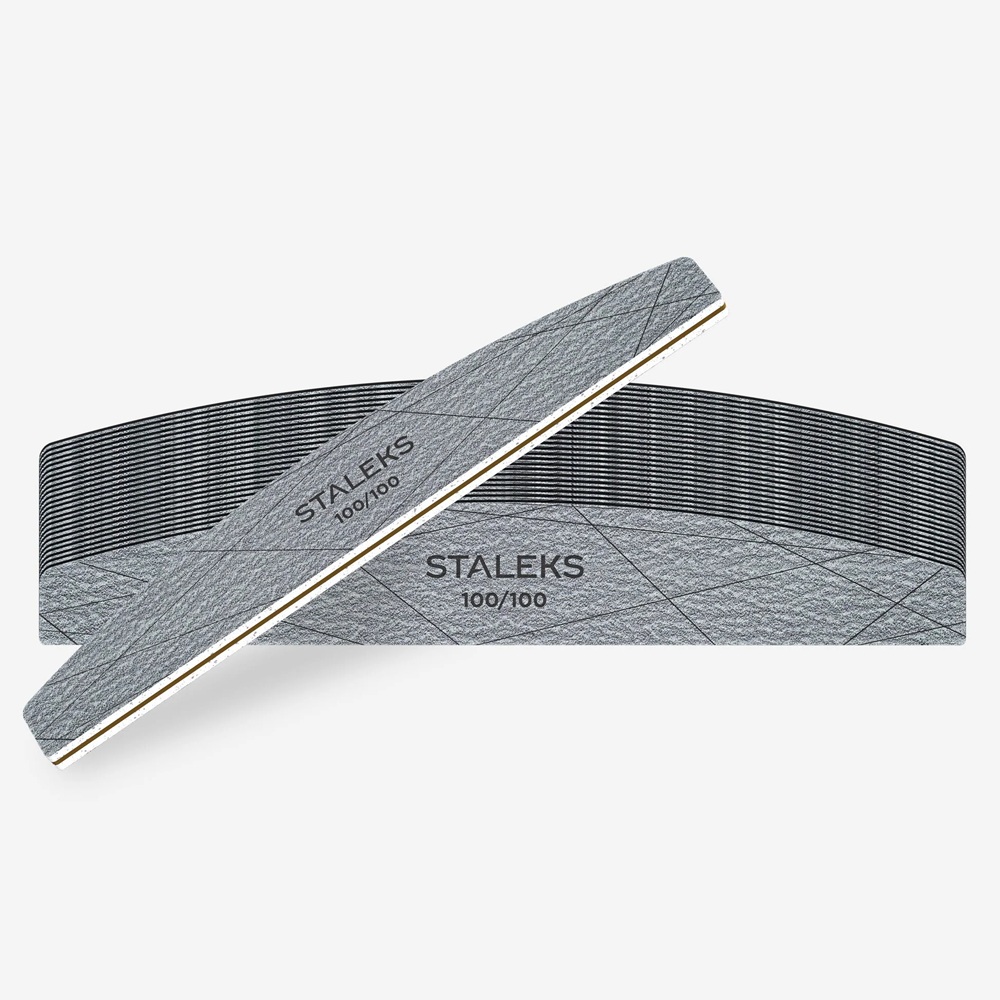 NEW Минерална пила луна Staleks Smart 40, грит 100/100 - NFS-40-100/100-25