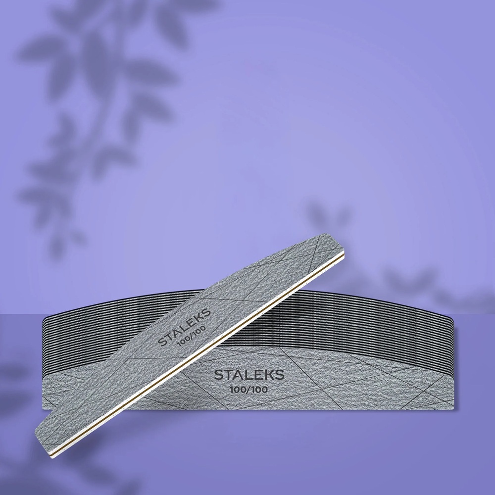 NEW Минерална пила луна Staleks Smart 40, грит 100/100 - NFS-40-100/100-25