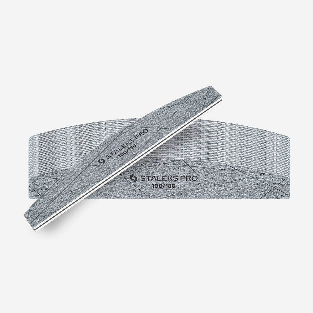 NEW Минерална пила луна Staleks Smart 40, грит 100/180 - NFS-40-100/180-25
